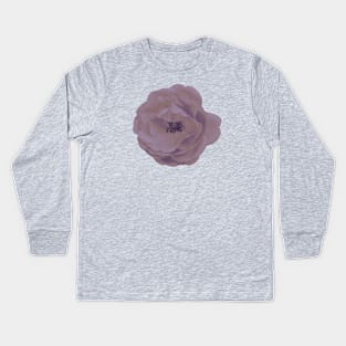 Roses are (mauve) Kids Long Sleeve T-Shirt